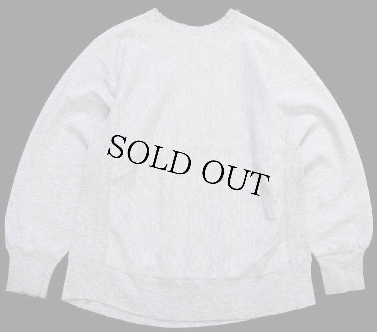 画像2: 80s USA製 Championチャンピオン ワンポイント リバースウィーブ スウェット 杢グレー L★164 (2)