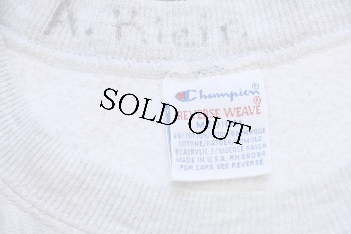 画像4: 90s USA製 Championチャンピオン HILL リバースウィーブ スウェット 杢グレー M (4)