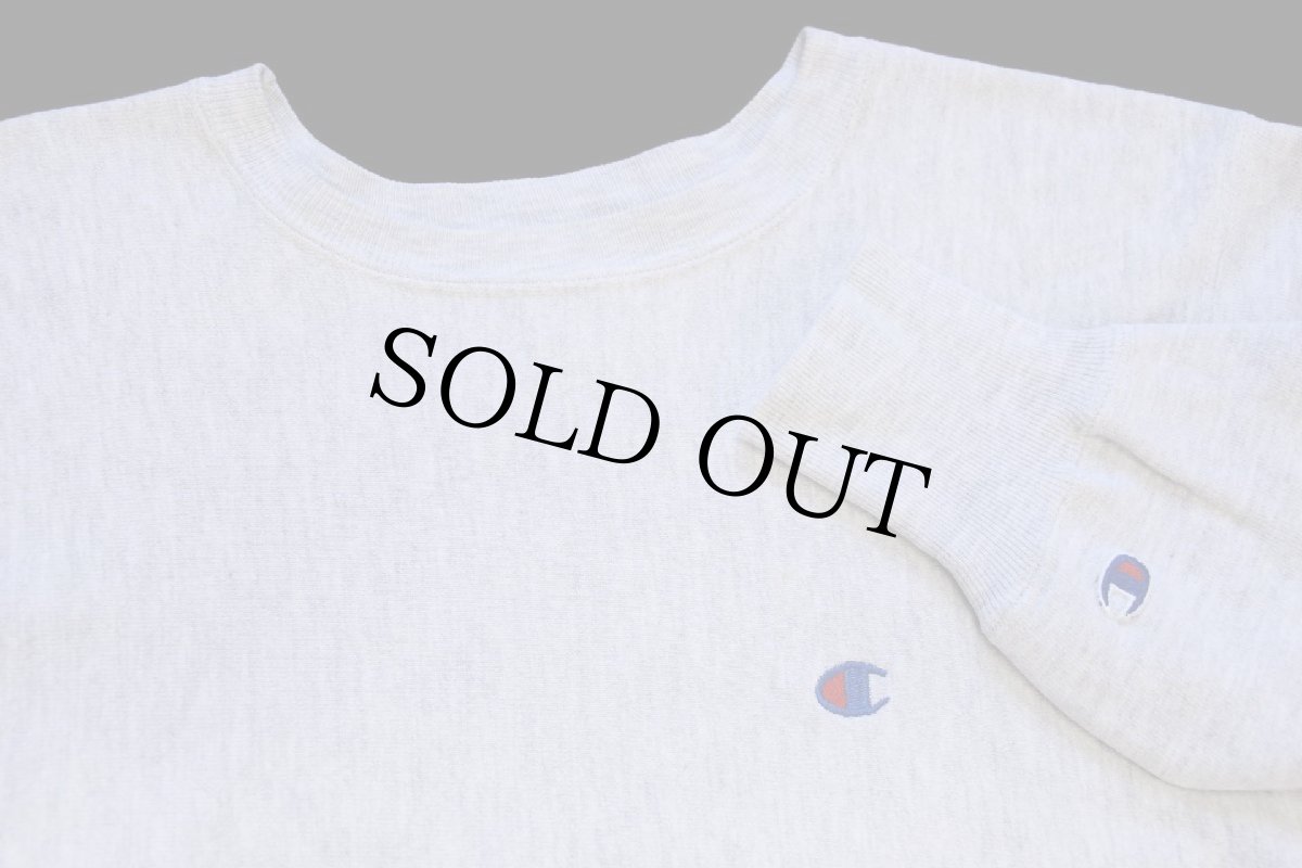 画像3: 90s USA製 Championチャンピオン ワンポイント リバースウィーブ スウェット 杢グレー L★165 (3)