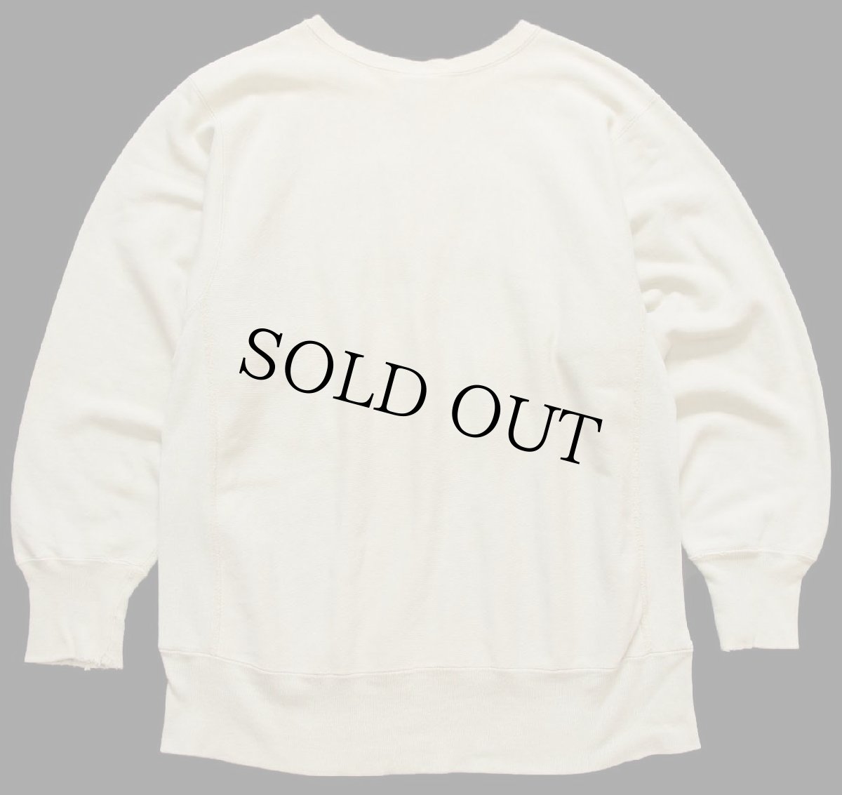 画像2: 90s USA製 Championチャンピオン NOTRE DAME パッチ付き リバースウィーブ スウェット クリーム XL (2)