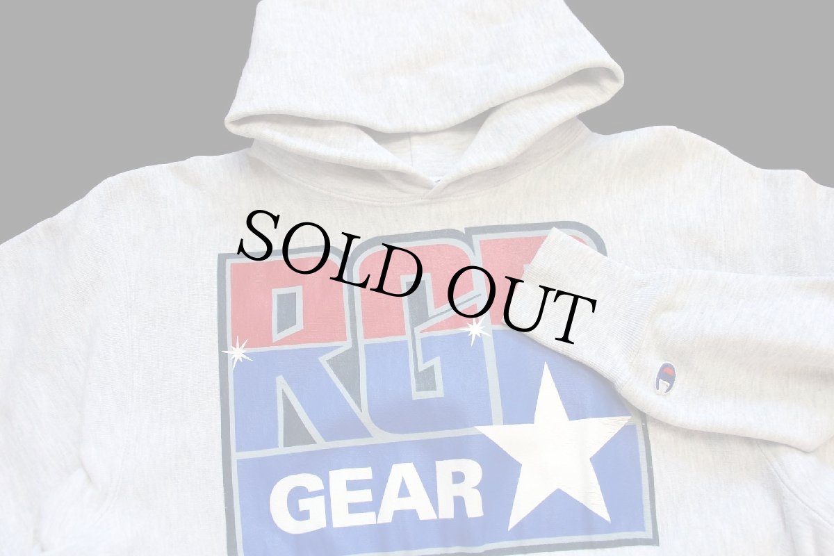 画像3: 90s USA製 Championチャンピオン RGR GEAR リバースウィーブ スウェットパーカー 杢グレー L (3)