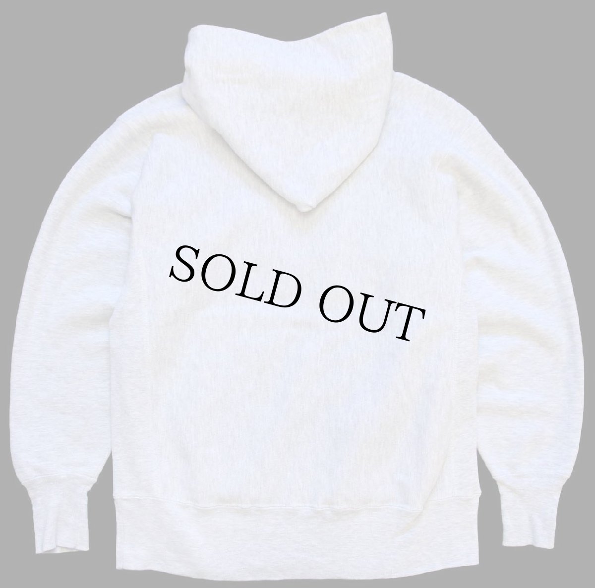 画像2: 90s USA製 Championチャンピオン RGR GEAR リバースウィーブ スウェットパーカー 杢グレー L (2)