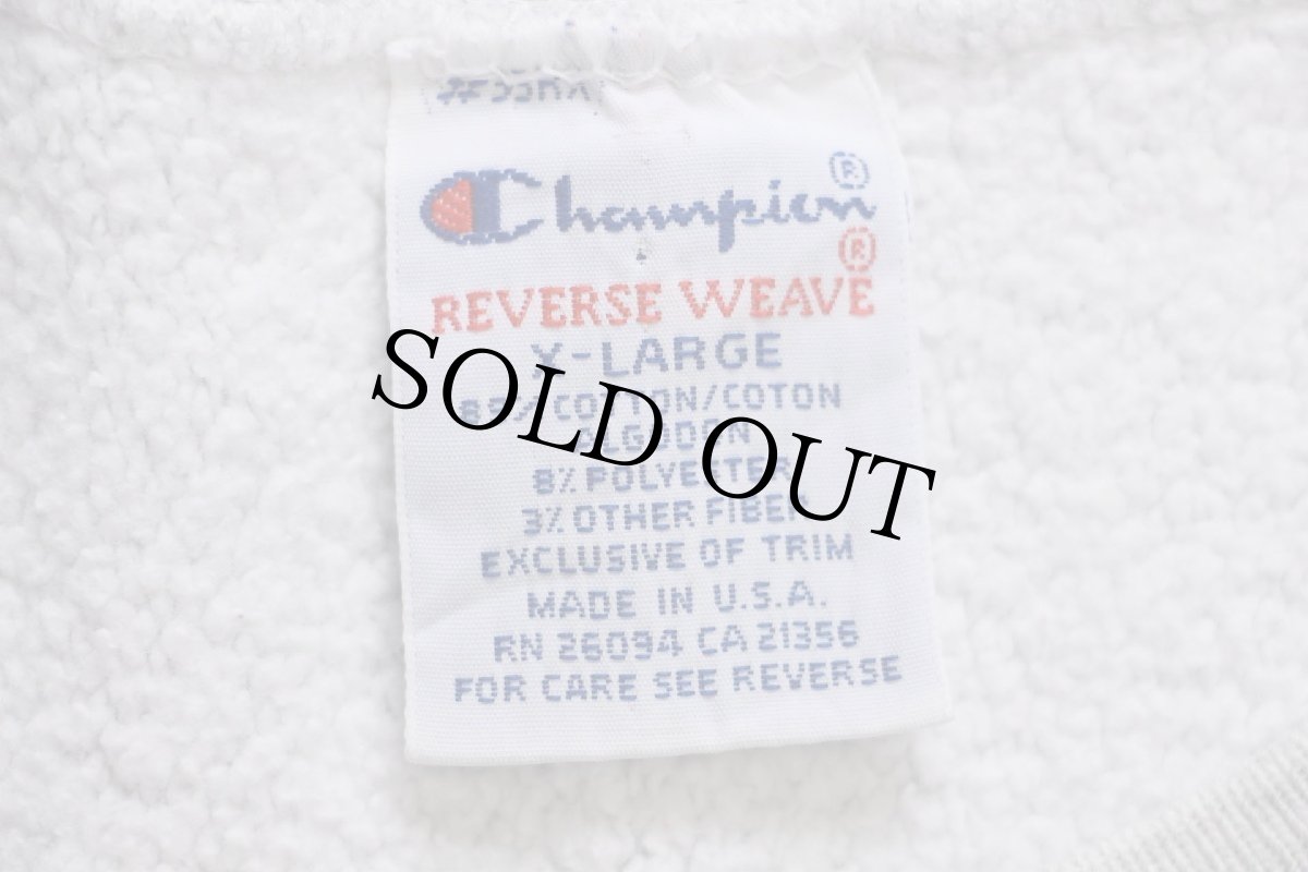 画像4: 90s USA製 Championチャンピオン PROJECT TOP HAT 刺繍 リバースウィーブ スウェット 杢グレー XL (4)