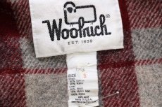 画像4: 70s USA製 Woolrichウールリッチ チェック ウールライナー マウンテンパーカー バーガンディ S (4)