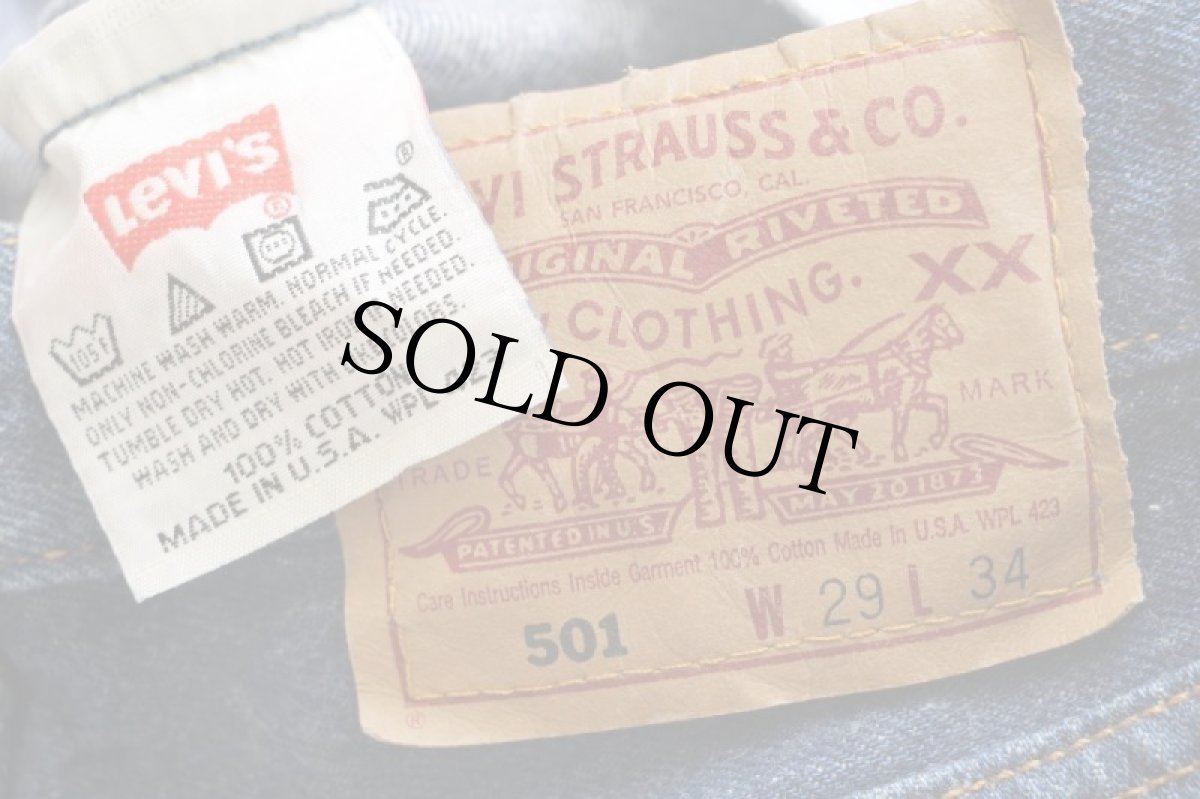 画像6: 90s USA製 Levi'sリーバイス 501 デニムパンツ w29 L34★99 (6)