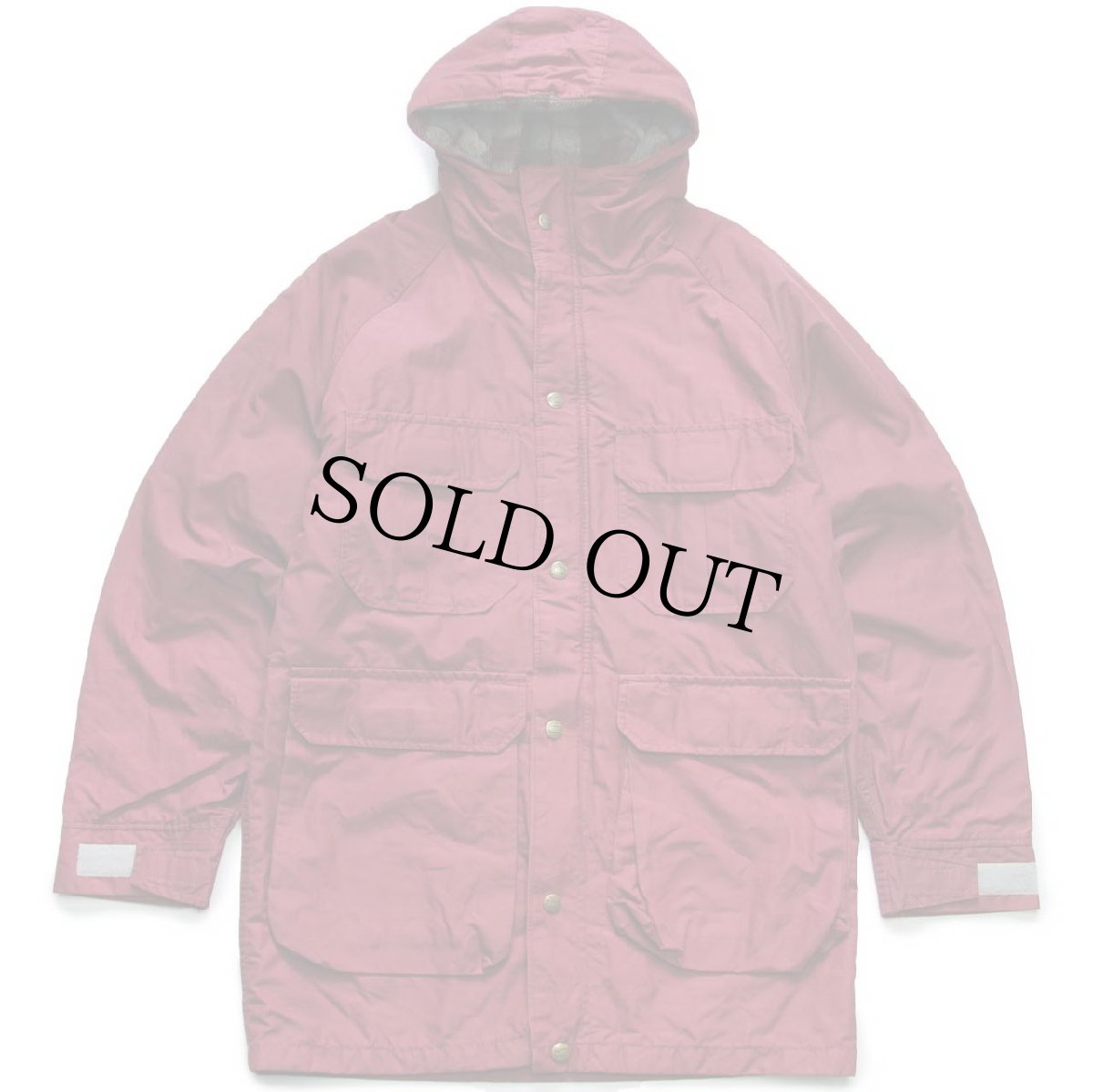 画像1: 70s USA製 Woolrichウールリッチ チェック ウールライナー マウンテンパーカー バーガンディ S (1)