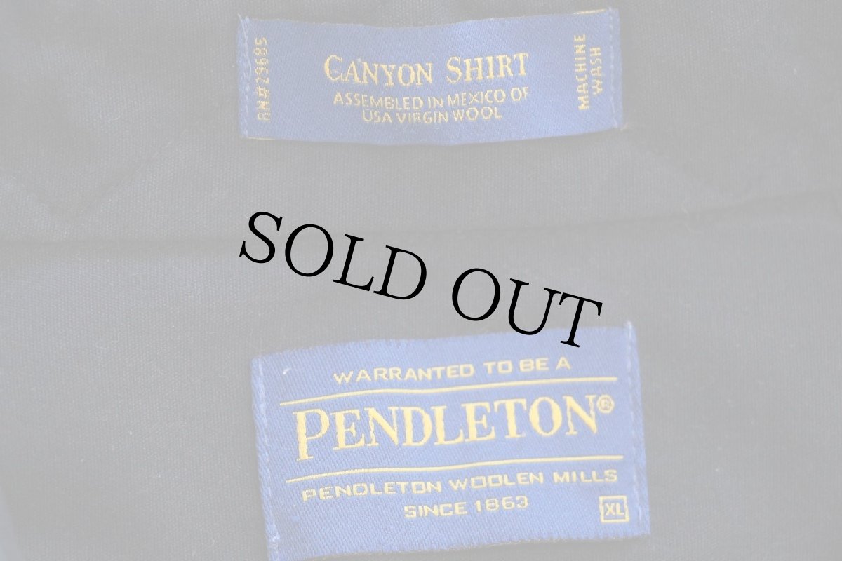 画像4: メキシコ製 PENDLETONペンドルトン CANYON SHIRT オンブレチェック ウール ウエスタンシャツ XL (4)