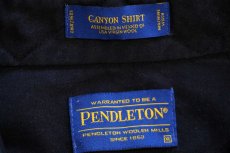 画像4: メキシコ製 PENDLETONペンドルトン CANYON SHIRT オンブレチェック ウール ウエスタンシャツ XL (4)