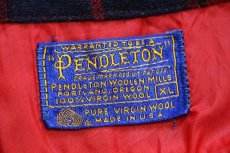 画像4: 70s USA製 PENDLETONペンドルトン タータンチェック ウール オープンカラーシャツ XL (4)