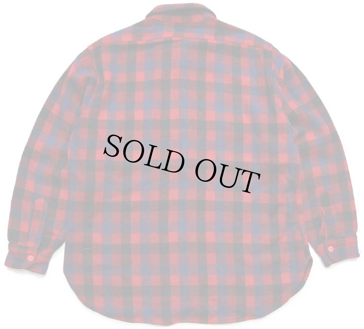 画像2: 70s USA製 PENDLETONペンドルトン ブロックチェック ウールシャツ XL (2)