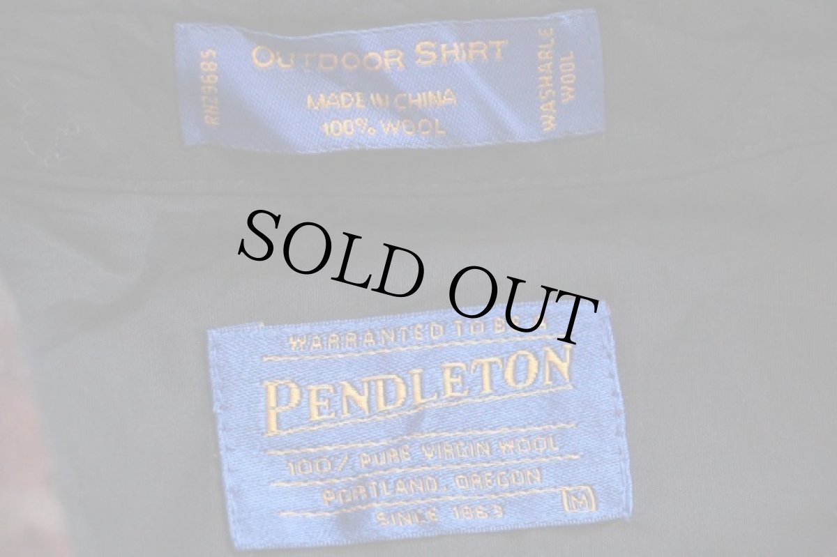 画像4: PENDLETONペンドルトン OUTDOOR SHIRT チェック ウールシャツ M (4)