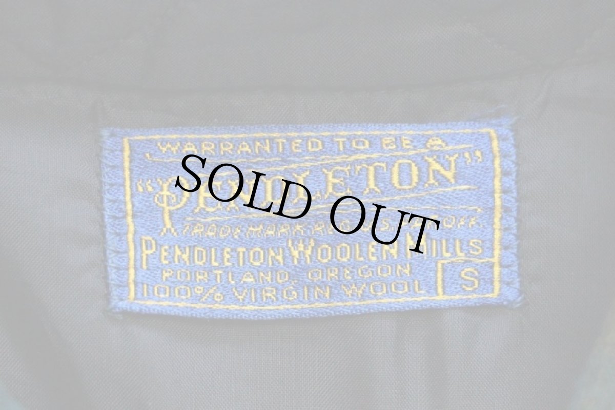 画像5: 60s PENDLETONペンドルトン チェック 三点留め ボタンダウン ウールシャツ S (5)
