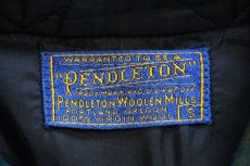 画像5: 60s PENDLETONペンドルトン チェック 三点留め ボタンダウン ウールシャツ S (5)