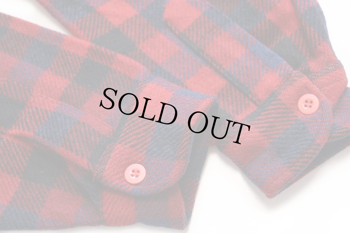 画像6: 70s USA製 PENDLETONペンドルトン ブロックチェック ウールシャツ XL (6)