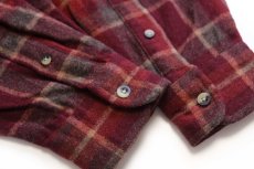 画像6: PENDLETONペンドルトン OUTDOOR SHIRT チェック ウールシャツ M (6)