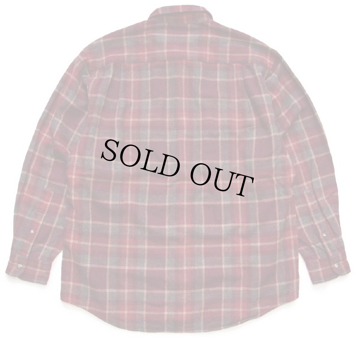 画像2: PENDLETONペンドルトン OUTDOOR SHIRT チェック ウールシャツ M (2)