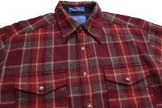 画像3: PENDLETONペンドルトン OUTDOOR SHIRT チェック ウールシャツ M (3)