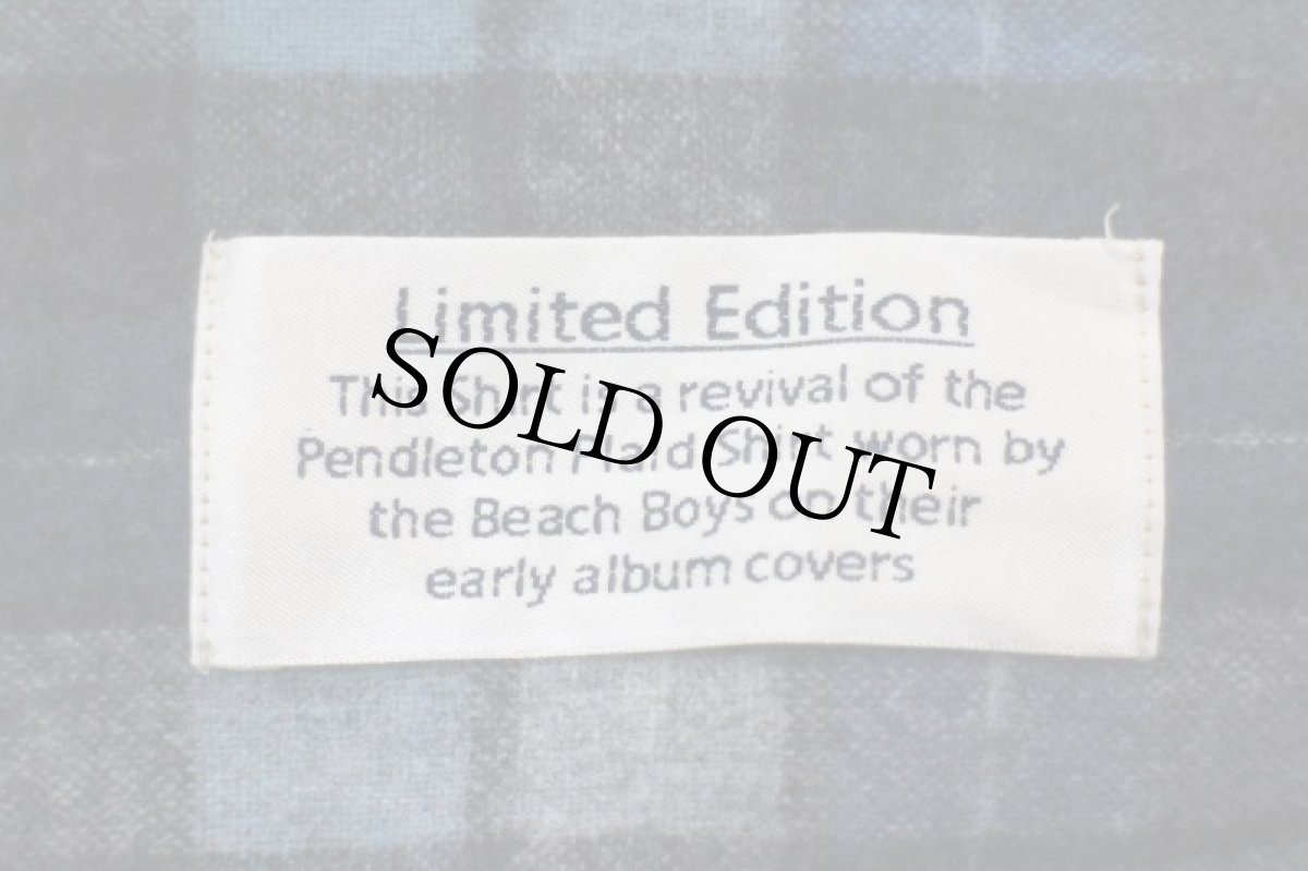 画像5: 00s メキシコ製 PENDLETONペンドルトン Beach Boysビーチボーイズ チェック ウール オープンカラーシャツ L (5)