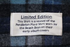 画像5: 00s メキシコ製 PENDLETONペンドルトン Beach Boysビーチボーイズ チェック ウール オープンカラーシャツ L (5)