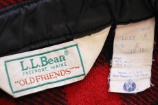 画像4: 80s USA製 L.L.Bean OLDFRIENDS バッファローチェック ウールシャツ 赤×黒 M (4)