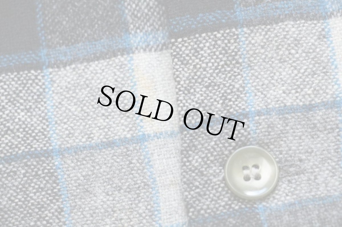 画像6: 50s PENDLETONペンドルトン チェック ウール オープンカラーシャツ XL (6)