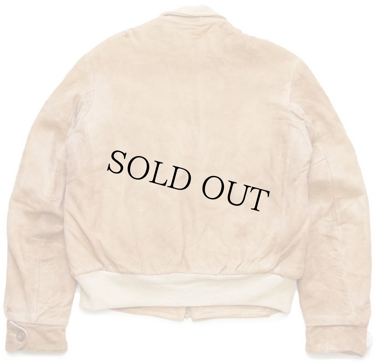 画像2: 60s SEARS Fieldmaster ボアライナー ディアスキン スエード レザージャケット 薄茶 38 (2)