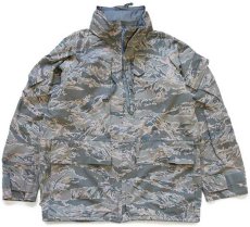 画像1: 00s 米軍 USAF APECS ABU デジタル タイガーカモ GORE-TEXゴアテックスパーカー S-S (1)