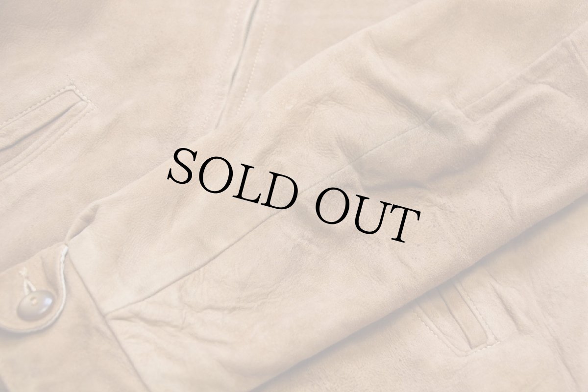 画像8: 60s SEARS Fieldmaster ボアライナー ディアスキン スエード レザージャケット 薄茶 38 (8)