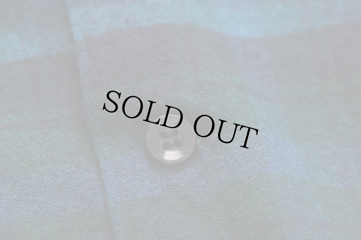 画像6: 60s PENDLETONペンドルトン オンブレチェック ウール オープンカラーシャツ カスタム (6)