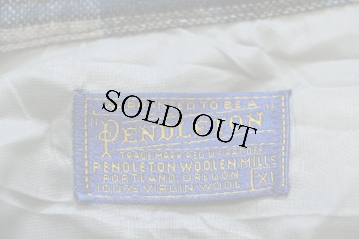 画像4: 50s PENDLETONペンドルトン チェック ウール オープンカラーシャツ XL (4)