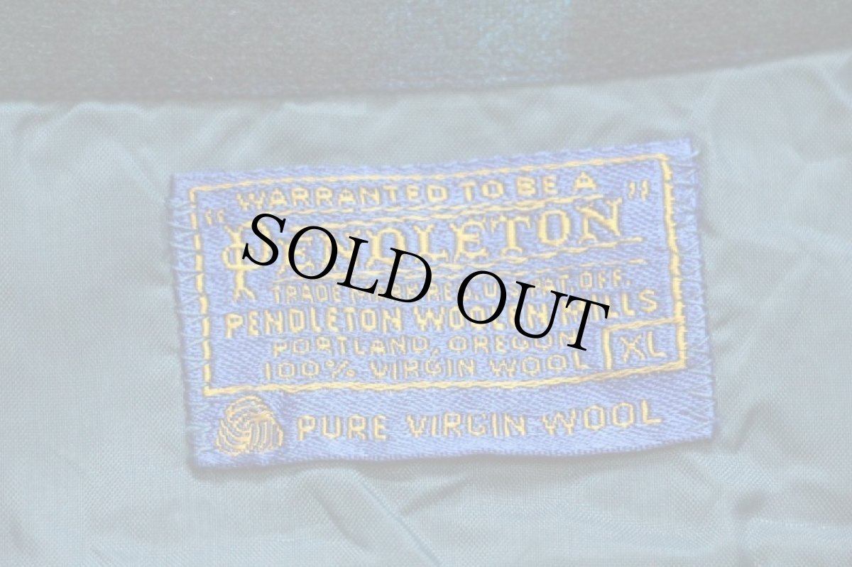 画像4: 60s PENDLETONペンドルトン オンブレチェック ウール オープンカラーシャツ カスタム (4)