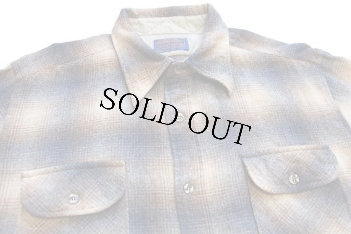 画像3: 70s USA製 PENDLETONペンドルトン Country Traditionals オンブレチェック ウールシャツ XL (3)