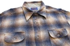 画像3: 70s USA製 PENDLETONペンドルトン Country Traditionals オンブレチェック ウールシャツ XL (3)