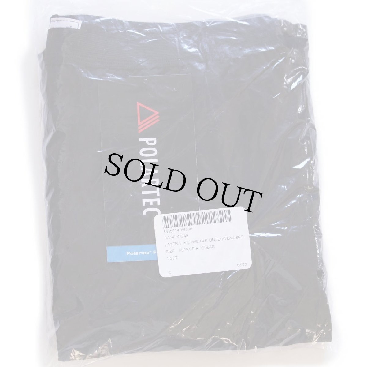 画像1: デッドストック★00s 米軍 ECWCS GEN3 LEVEL1 SILKWEIGHT POLARTEC アンダーシャツ&パンツ セット 黒 XL-R★B (1)