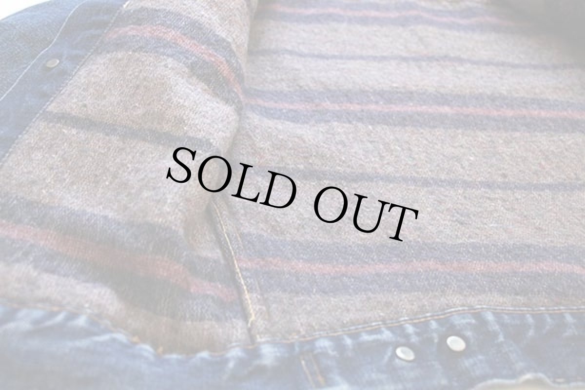 画像5: 60s USA製 LEVI'Sリーバイス 70505 BIGE ブランケットライナー デニムジャケット (5)