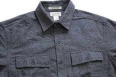 画像4: 未使用★L.L.Bean CHAMOIS CLOTH SHIRT 無地 コットン シャモアクロスシャツ グレー M-REG (4)