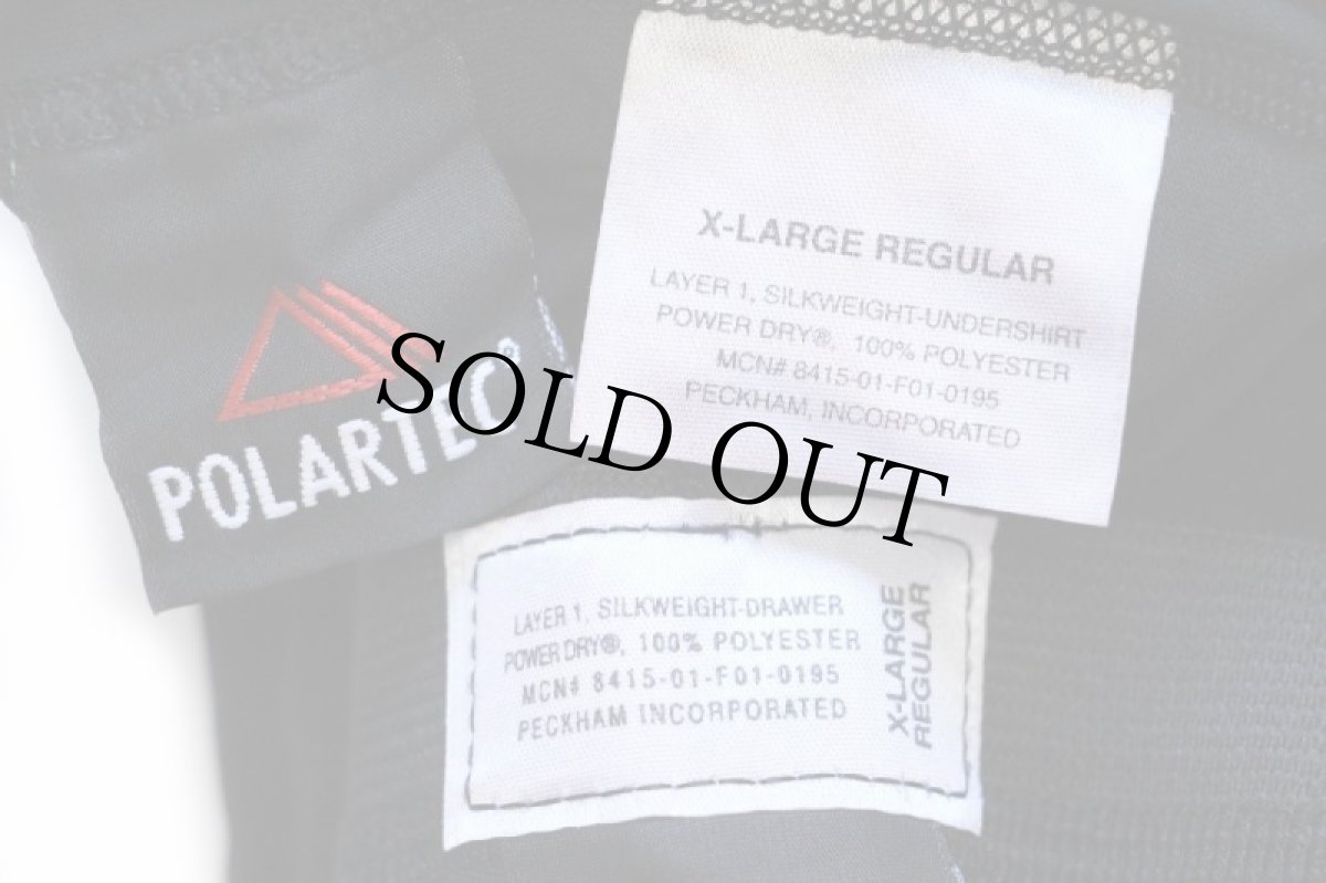 画像7: デッドストック★00s 米軍 ECWCS GEN3 LEVEL1 SILKWEIGHT POLARTEC アンダーシャツ&パンツ セット 黒 XL-R★B (7)