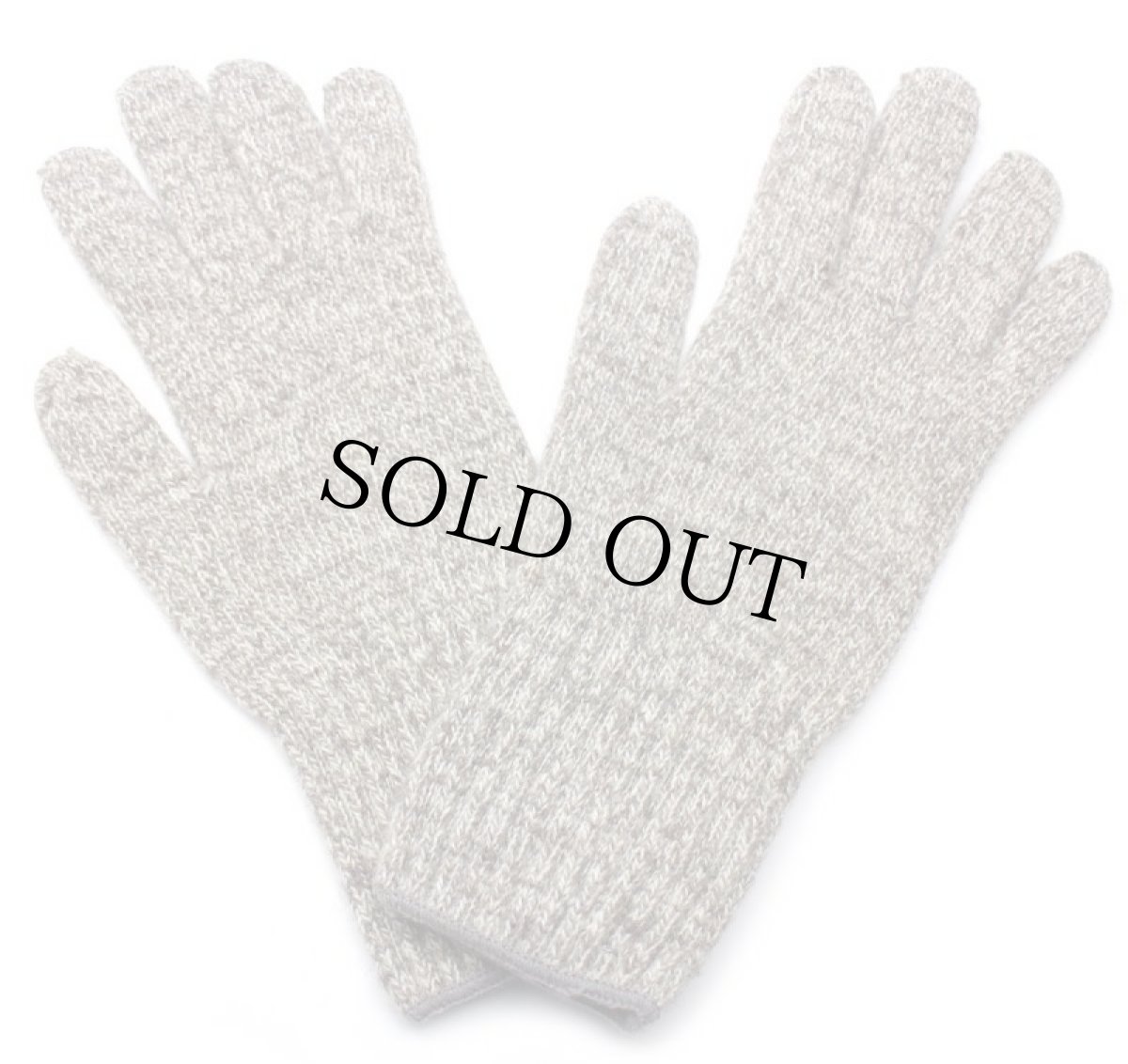 画像3: デッドストック★80s USA製 The VILLAGE KNITTER ウールニット グローブ ブラウンベージュ ミックス M★手袋 (3)