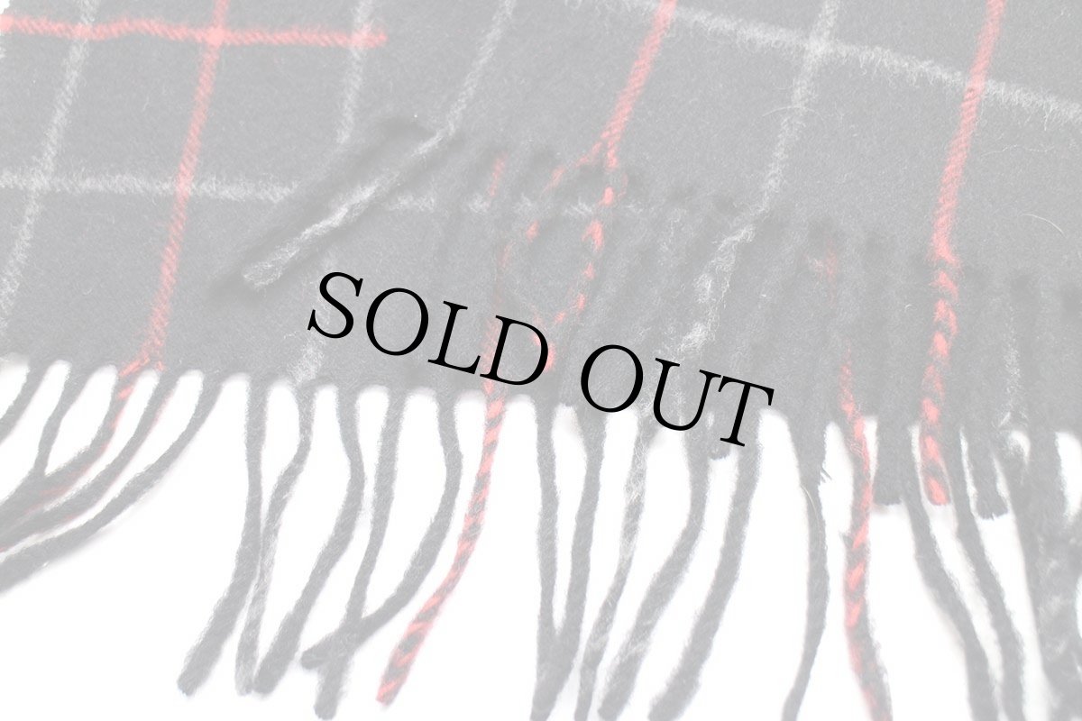 画像5: スコットランド製 Kilgour,French&Stanbury 格子柄 ラムウール マフラー (5)