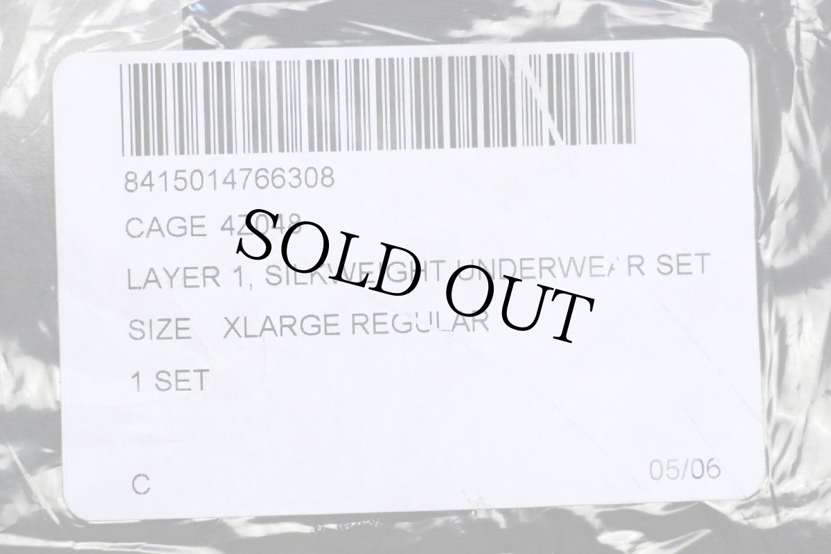 画像8: デッドストック★00s 米軍 ECWCS GEN3 LEVEL1 SILKWEIGHT POLARTEC アンダーシャツ&パンツ セット 黒 XL-R★C (8)