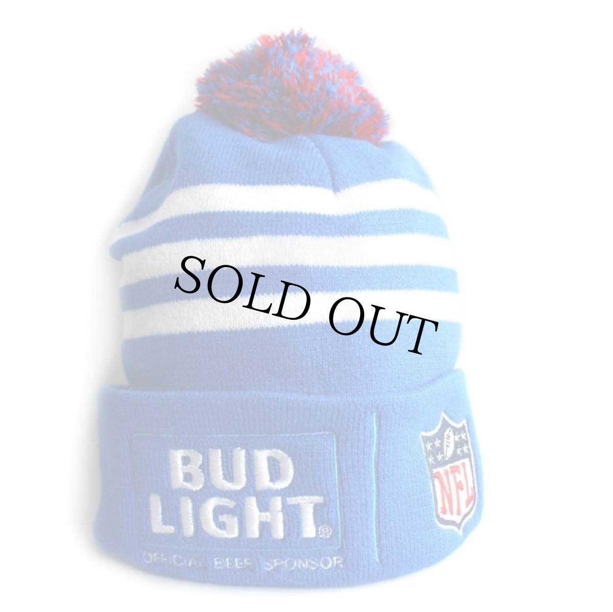 画像3: BUD LIGHTバドライト × NFL刺繍 アクリル ニットキャップ★Budweiserバドワイザー ニット帽 (3)
