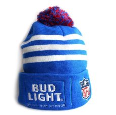 画像3: BUD LIGHTバドライト × NFL刺繍 アクリル ニットキャップ★Budweiserバドワイザー ニット帽 (3)