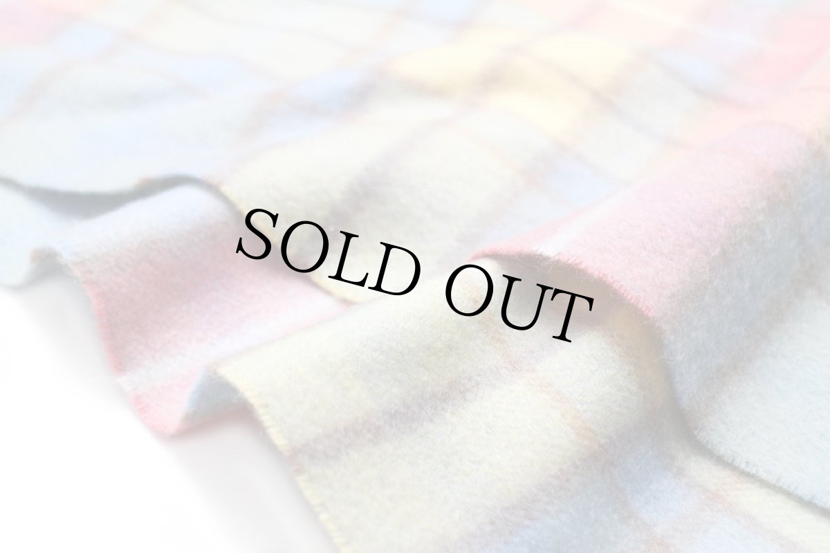 画像4: Edinburghエディンバラ タータンチェック カシミヤ マフラー パステルカラー (4)