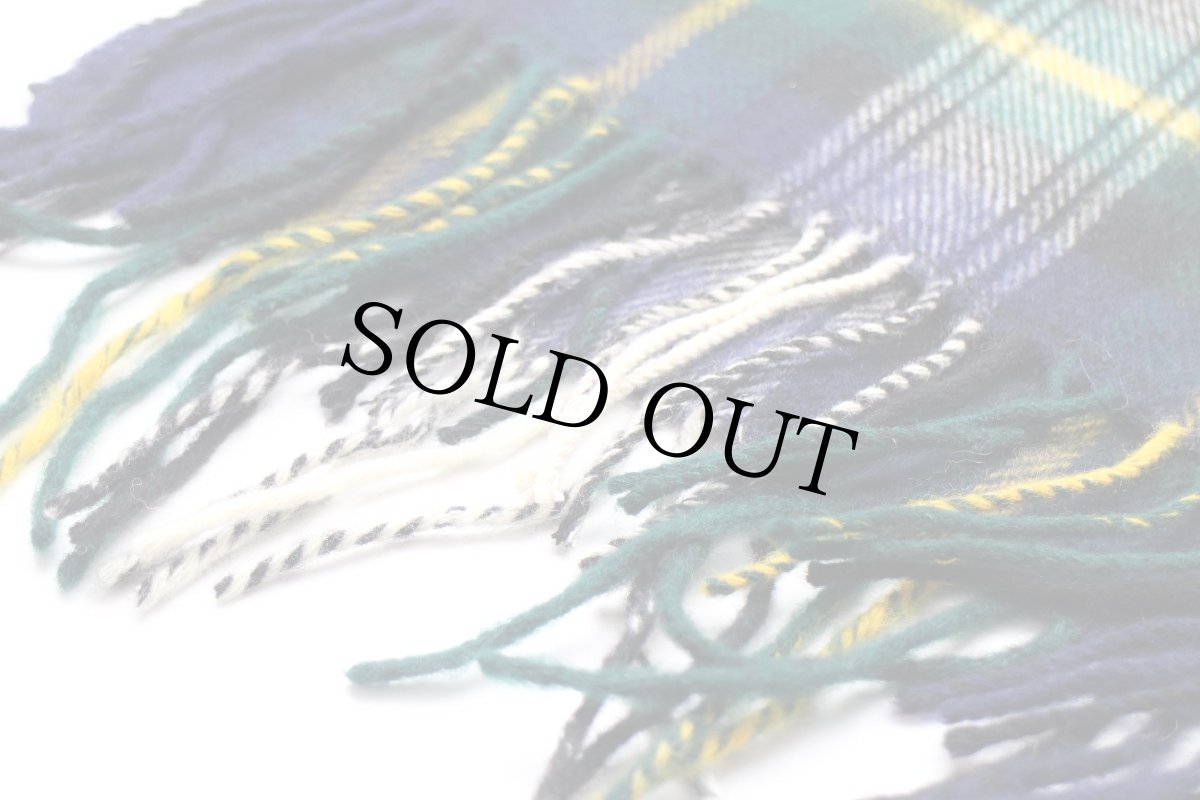 画像5: 英国製 GLEN ALLAN タータンチェック ラムウール マフラー (5)