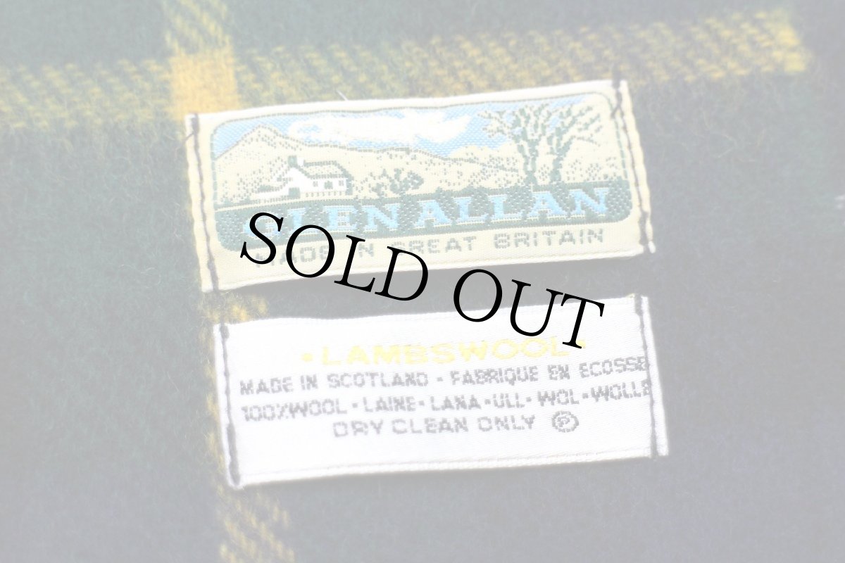 画像3: 英国製 GLEN ALLAN タータンチェック ラムウール マフラー (3)