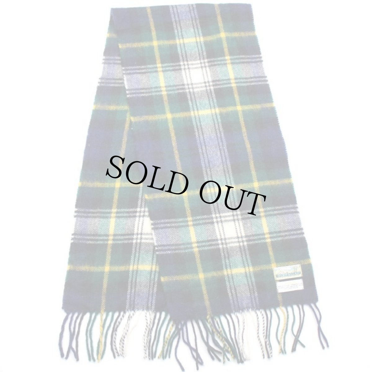 画像2: 英国製 GLEN ALLAN タータンチェック ラムウール マフラー (2)