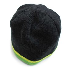 画像5: THE NORTH FACEノースフェイス アクリル ビーニー ニットキャップ 黒×緑×蛍光イエロー YOUTH M★ニット帽 (5)