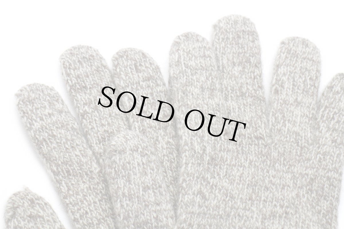 画像5: デッドストック★80s USA製 The VILLAGE KNITTER ウールニット グローブ ブラウンベージュ ミックス M★手袋 (5)