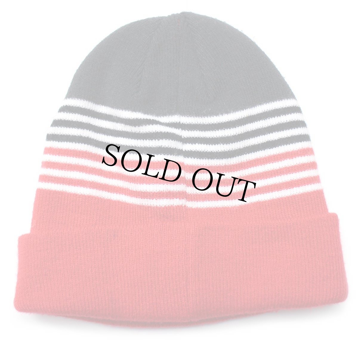 画像2: NIKEナイキ ロゴ刺繍 アクリル ニットキャップ 黒×赤 YOUTH★ニット帽 (2)