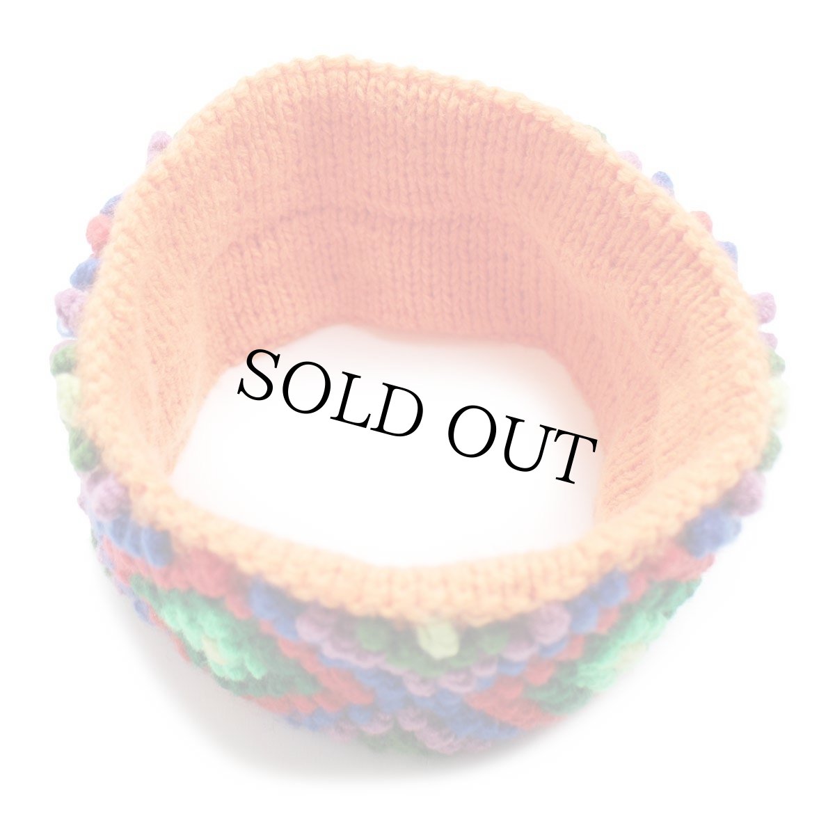 画像3: ハンドメイド フォークロア柄 ニット ヘッドバンド★ヘアバンド (3)